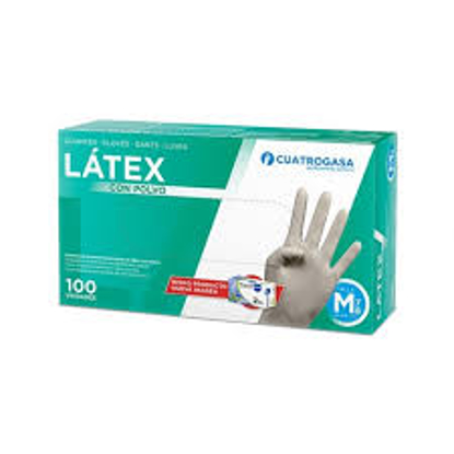 Imagen de 4G GUANTES LATEX CON POLVO 100U