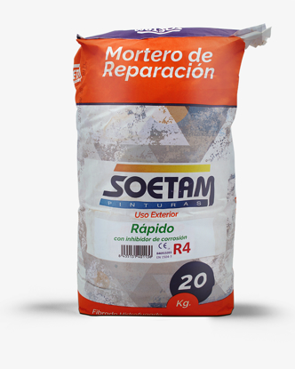 Imagen de MORTERO SOETAM RAPIDO R4 GRIS 20K