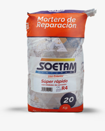 Imagen de MORTERO SOETAM ULTRA RAP R4 GRIS 20K